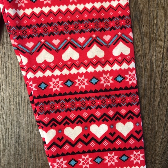 Fleece Lined Valentines Day Leggings - Picture 2 of 3